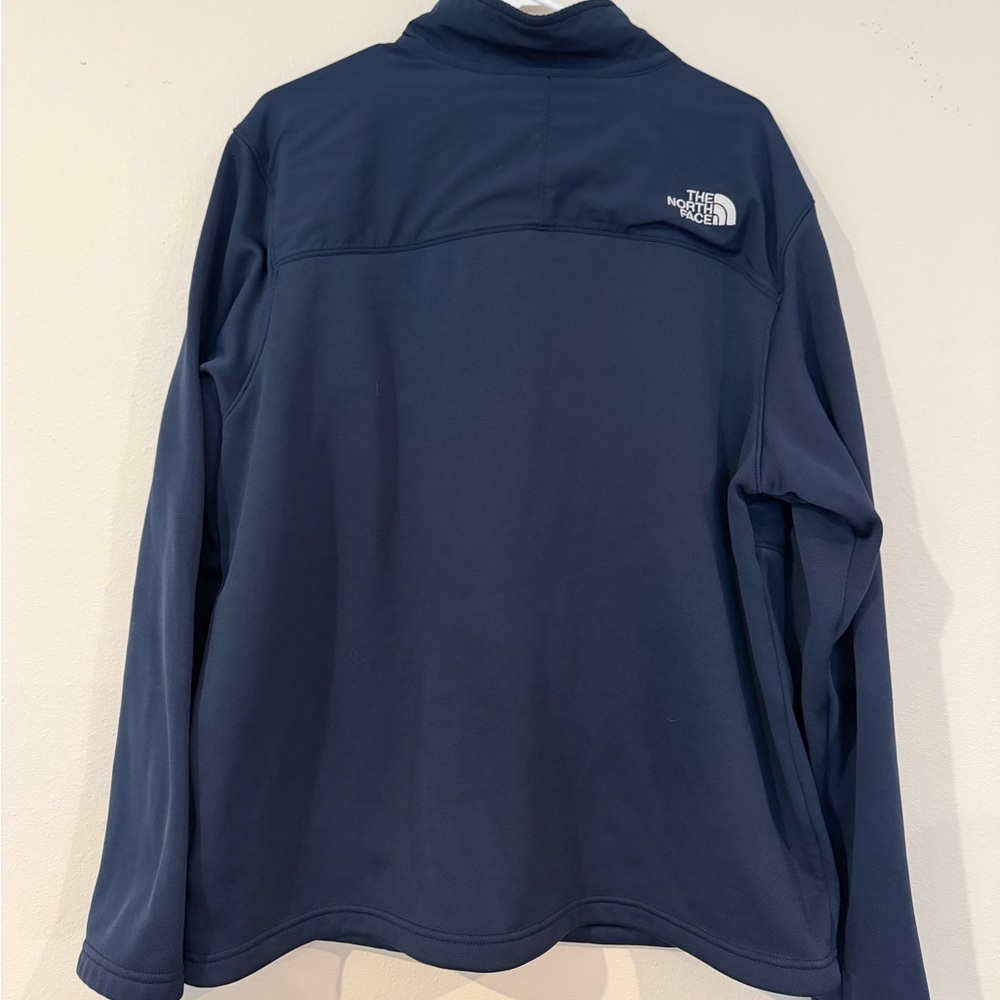 The North Face Navy Blue Full Zip Jacket XL Men’s Fleece‎ Lined 100% Polyester - Picture 5 of 5